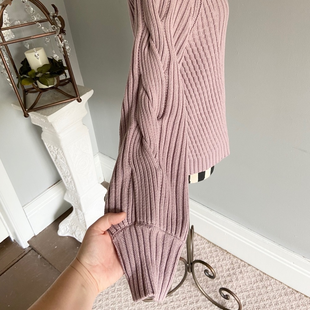 Simply Vera Wang lavender chunky sweater - Picture 6 of 11